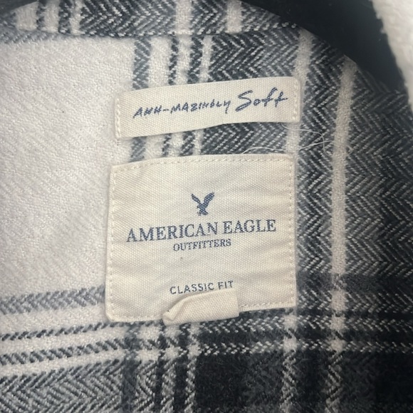 American Eagle Plaid Flannel - Picture 2 of 3